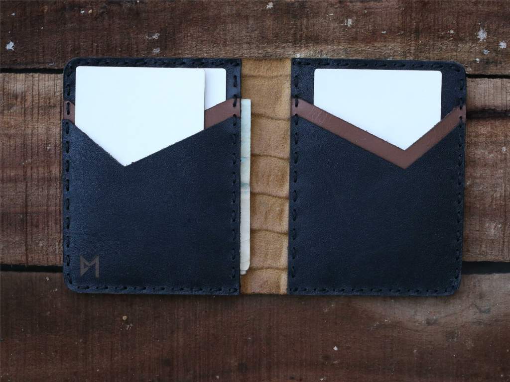 Cow Leather Card Holder Black Crocodile Texture #0046 - Le Mesh