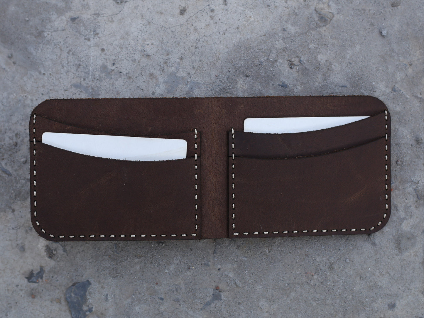 Crazy Horse Dark - Bifold Wallet # 00063 - Le Mesh