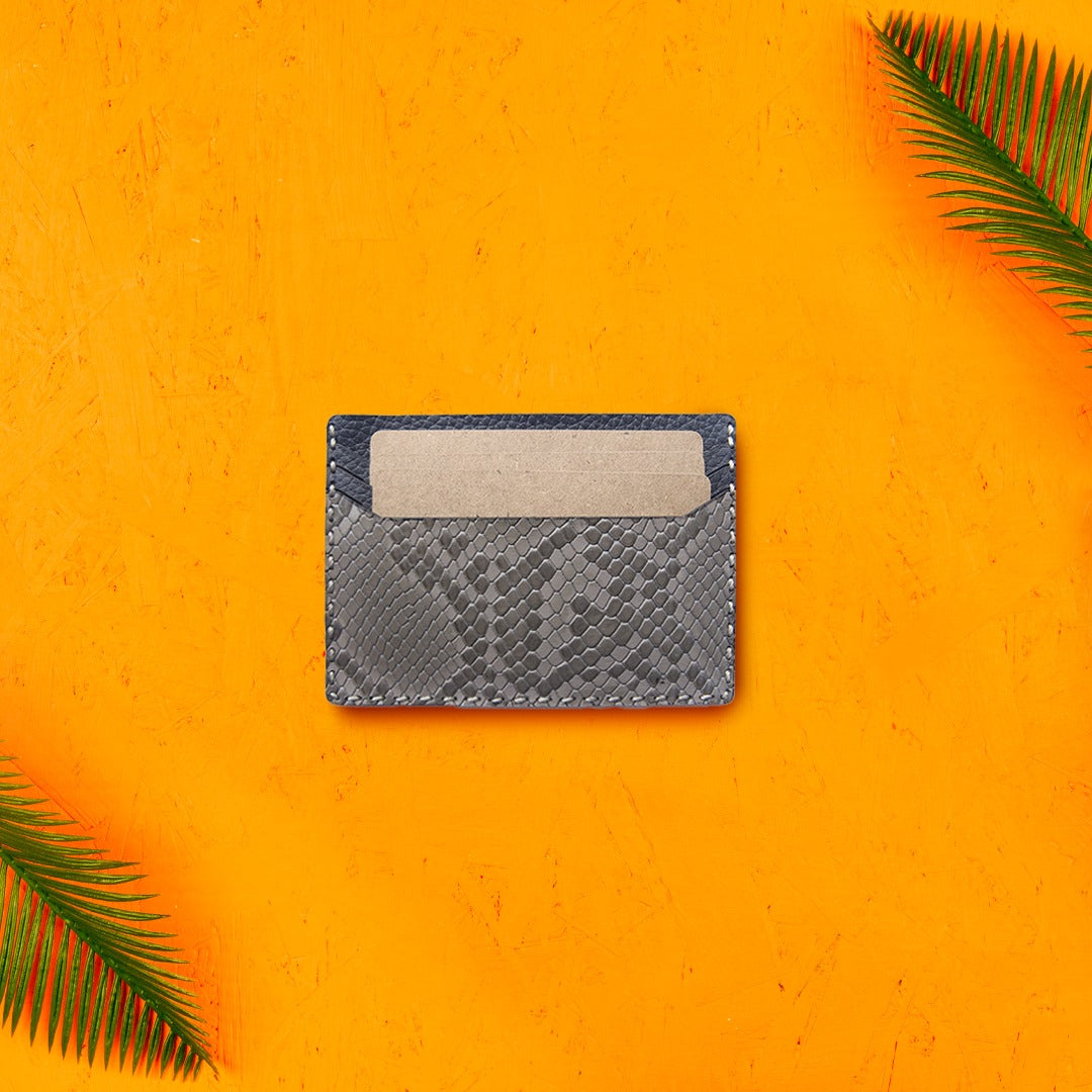 Grey Python Smart Card Holder - Le Mesh