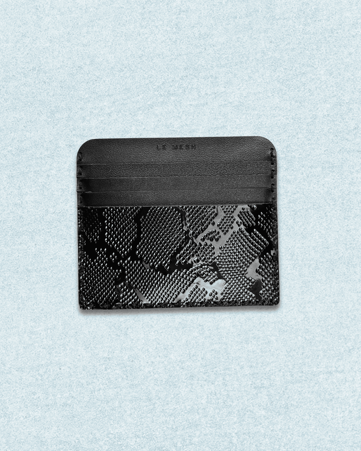 Dark Python card holder - Le Mesh