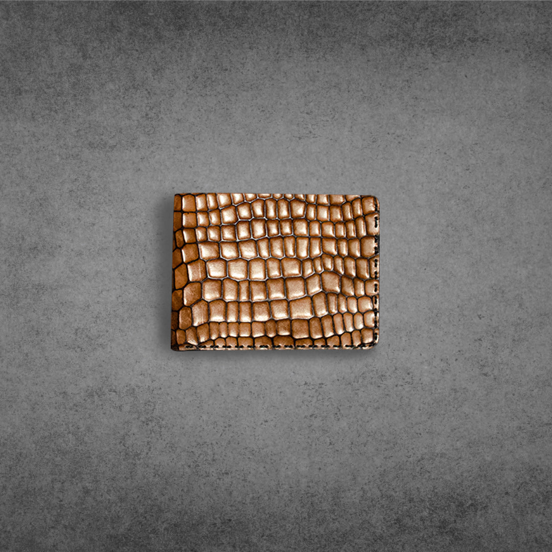 Glossy Tan mini wallet #0082 - Le Mesh