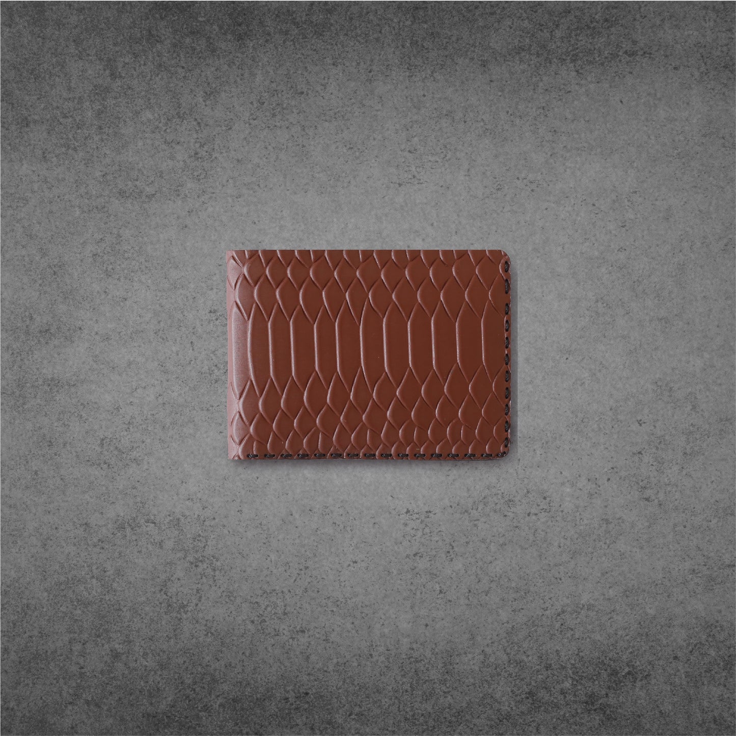 Brown Snake Bifold mini wallet #0085 - Le Mesh