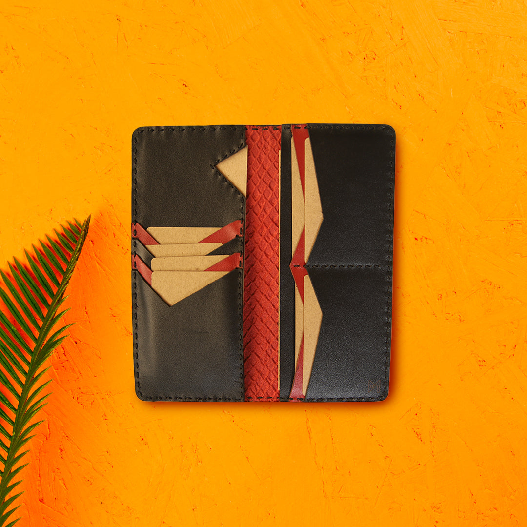 Red Python Long Wallet - Le Mesh