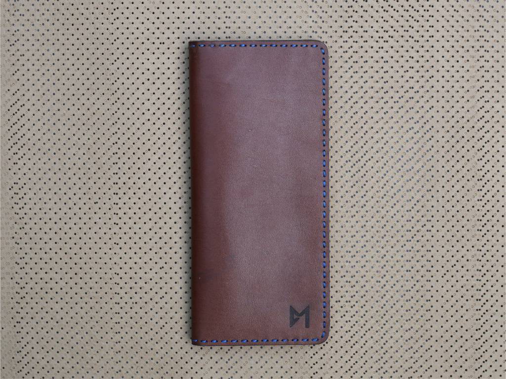Soft Cow Leather Long Wallet Tan Brown # 0023