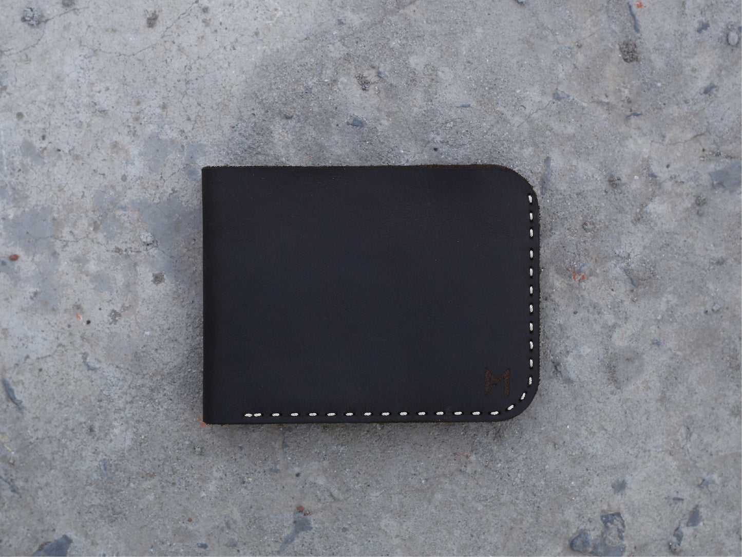 Crazy Horse Black - Bifold Wallet  #0061 - Le Mesh