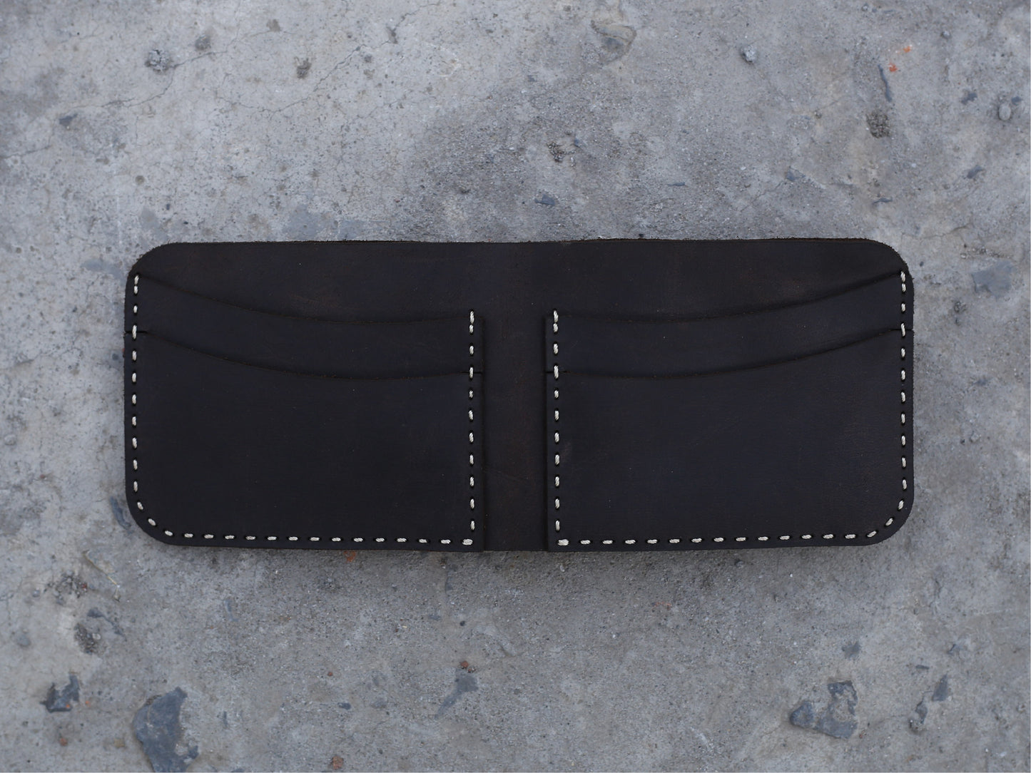 Crazy Horse Black - Bifold Wallet  #0061 - Le Mesh