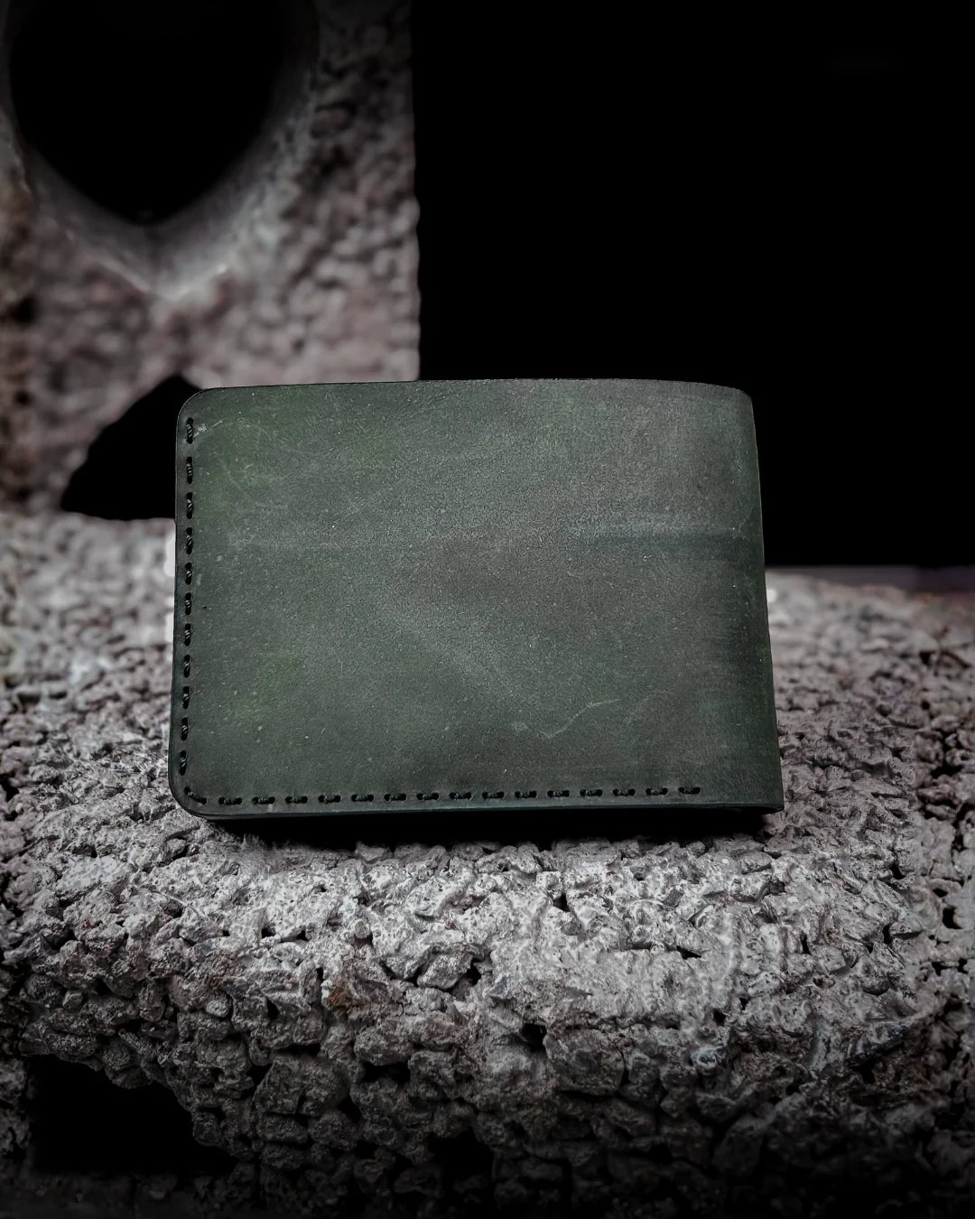 Crazy Green Leather Wallet - Le Mesh