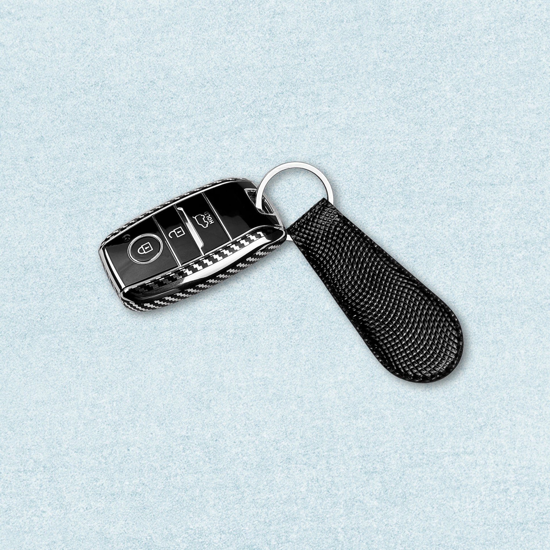 Dark dotted  keychain