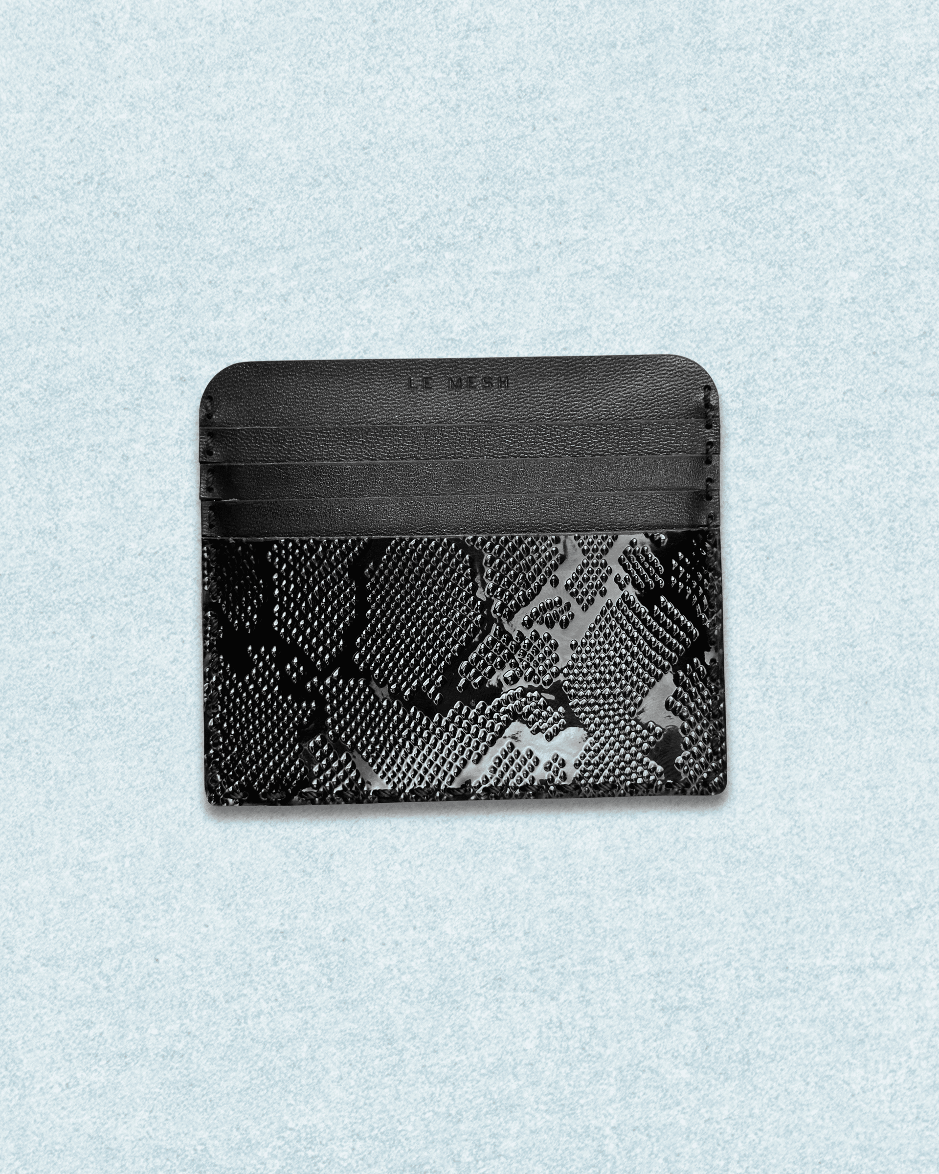 Dark Python card holder