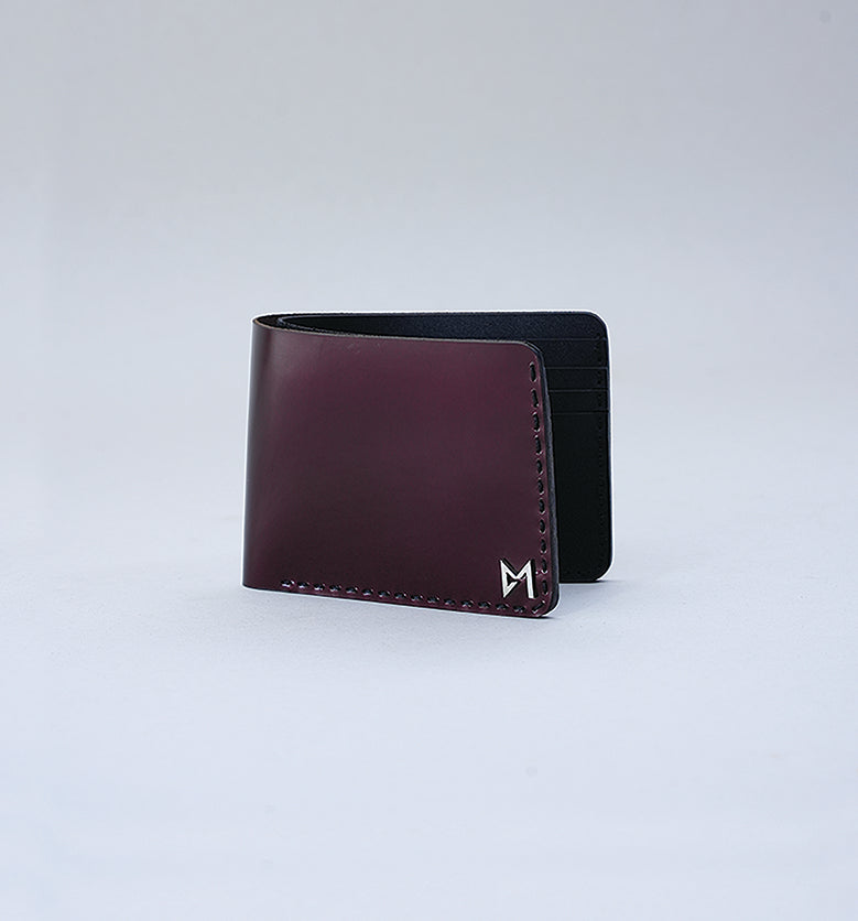 Patent Wine Leather Wallet