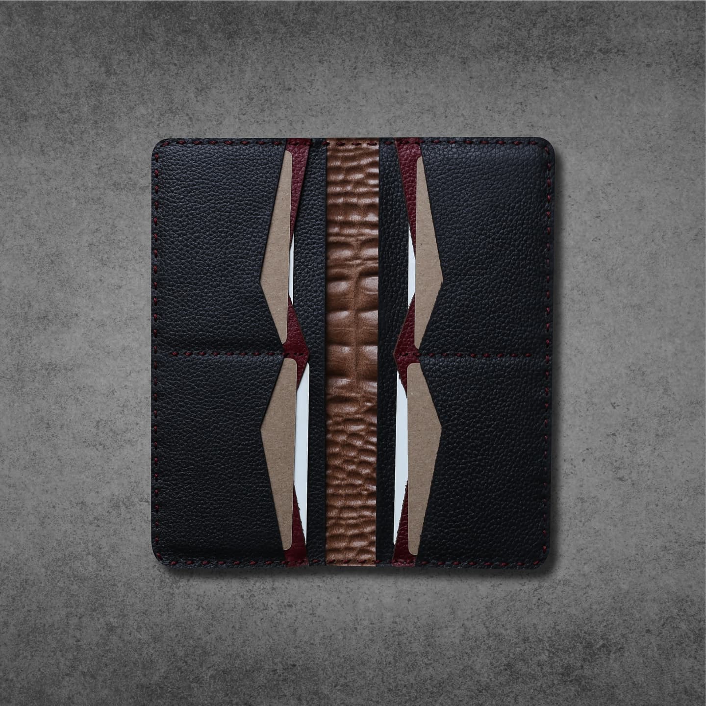 RED CROC Premium Long Wallet #0078